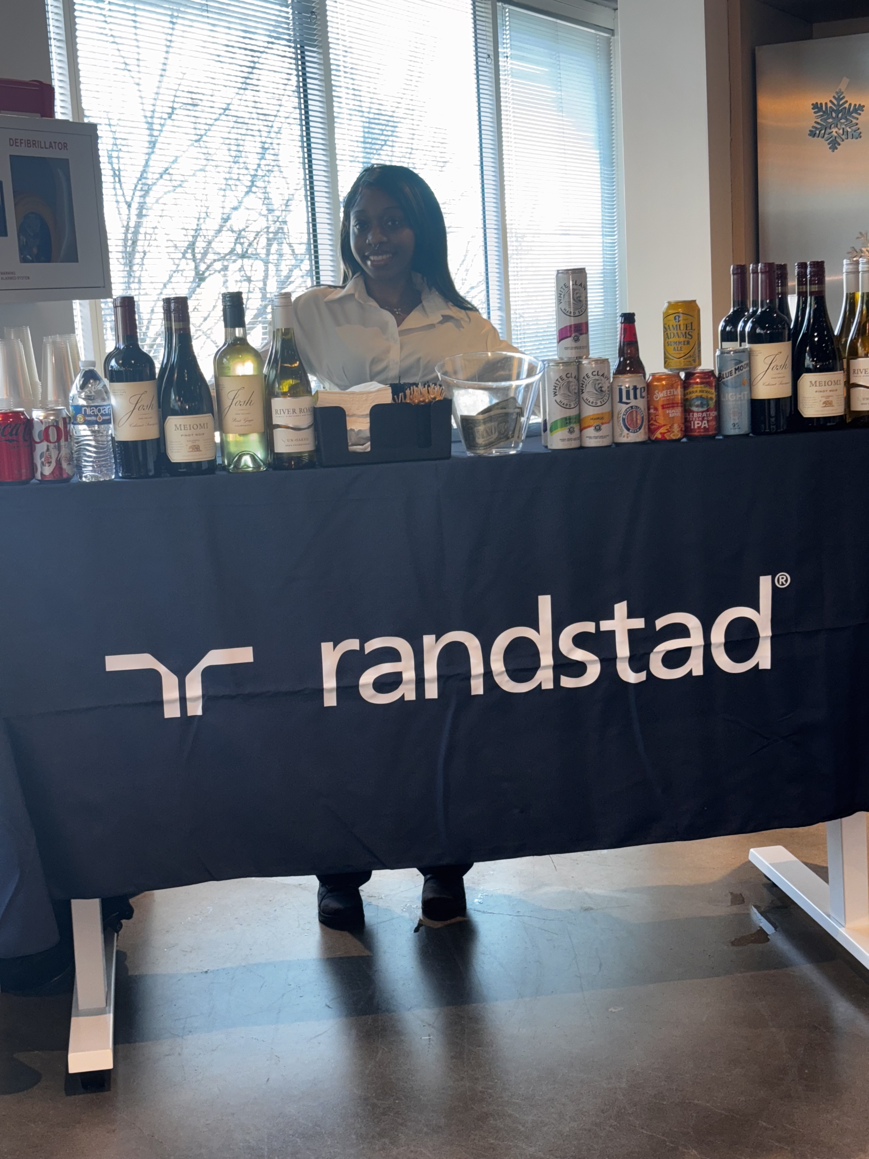 Corporate reception bar service